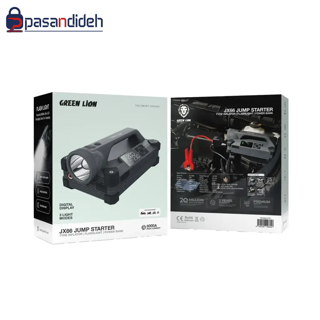 جامپ‌استارتر 24k گرین لاین مدل Green lion JX66