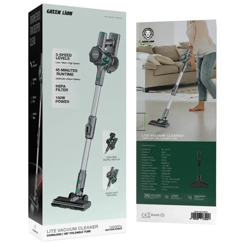 جارو شارژی گرین لاین Green Lion Lite Cordless Vacuum Cleaner