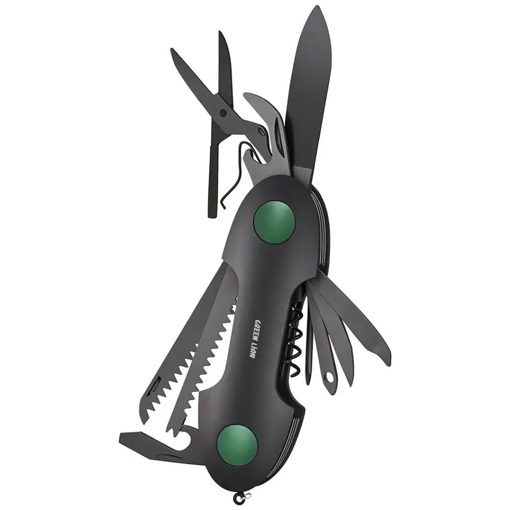 ابزار چند کاره گرین لاین مدلGreen Lion 14-In-1 Multi Tool Key Chain Knife