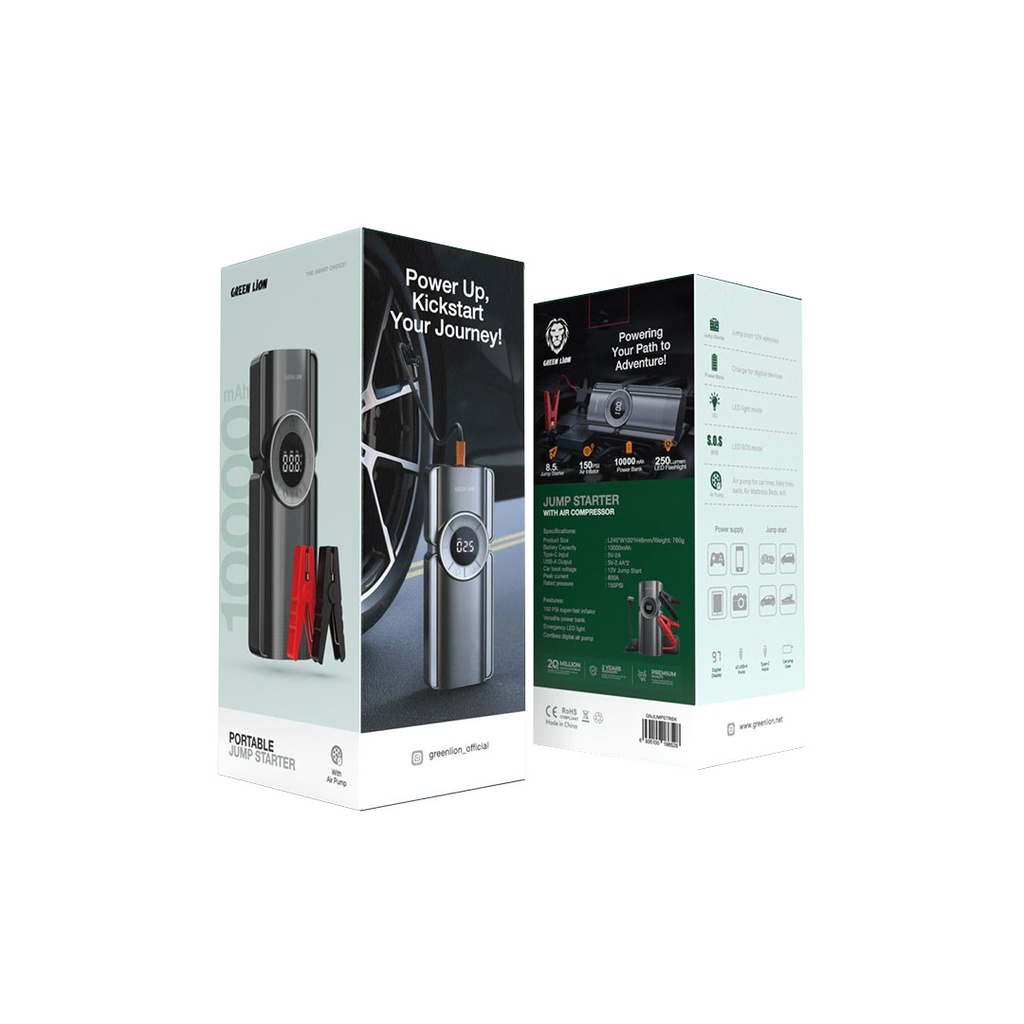 جامپ استارت قابل حمل گرین لاین Green Lion Portable Jump Starter - تصویر 2