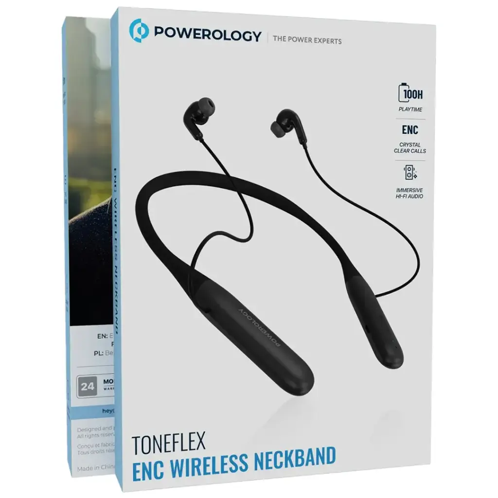 هندزفری گردنی تونفلکس پاورولوژی Powerology Toneflex ENC - تصویر 2