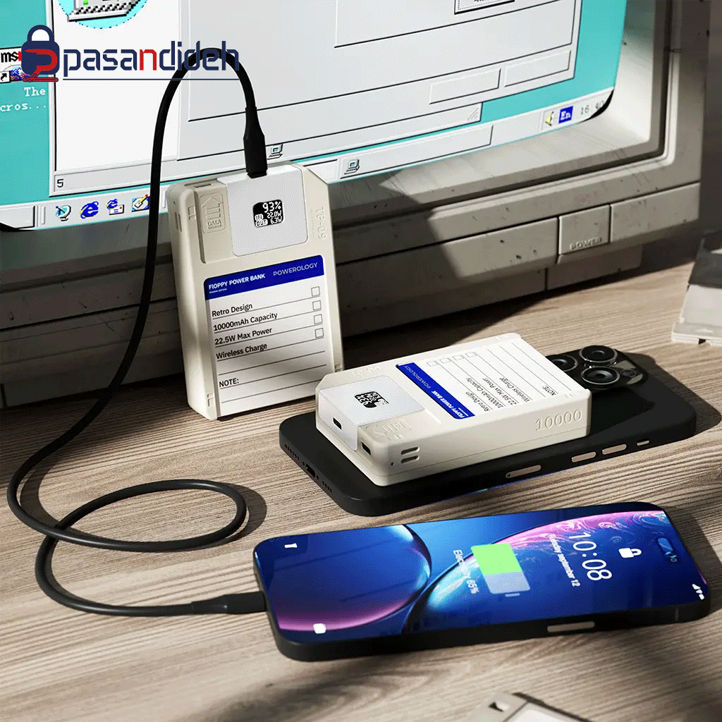 پاوربانک 10000mah به همراه 64G حافظه پاورولوژی مدل Powerology PPBCHA97