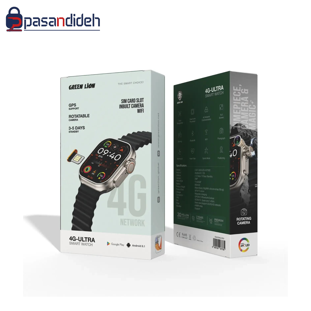 ساعت هوشمند گرین لاین مدل Green lion 4G ULTRA
